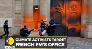 WION Climate Tracker: Climate activists spray-paint entrance to French PM's office | English News